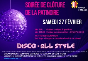 Flyer soirée Patinoire 27.02.2016